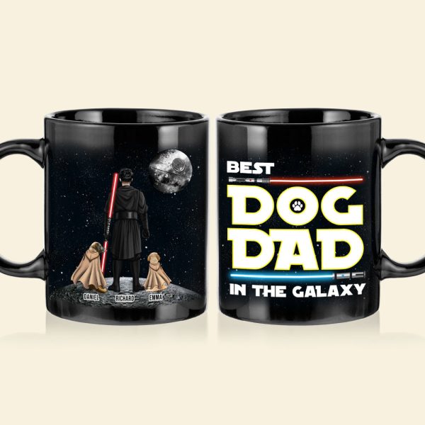 Personalized Gifts For Dad Coffee Mug Best Dog Dad In The Galaxy 012QHTH210324DAHHHG