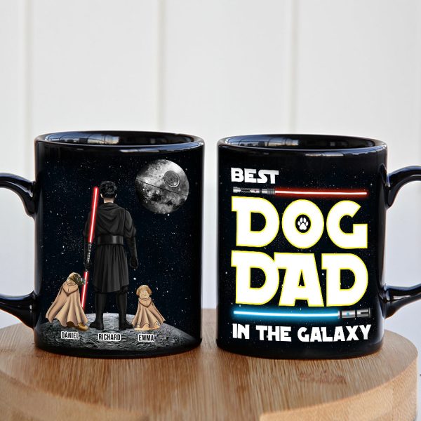 Personalized Gifts For Dad Coffee Mug Best Dog Dad In The Galaxy 012QHTH210324DAHHHG