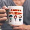 Personalized Gifts For Dad Coffee Mug Daddy's Little Hero 03KAMH200124
