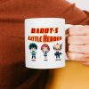 Personalized Gifts For Dad Coffee Mug Daddy's Little Hero 03KAMH200124
