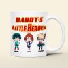 Personalized Gifts For Dad Coffee Mug Daddy's Little Hero 03KAMH200124