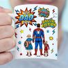 Personalized Gifts For Dad Coffee Mug Father's Day Super Dad And Kids 052ACQN200325PA