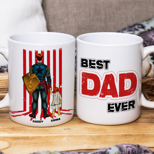 Personalized Gifts For Dad Coffee Mug Super Dad 02TOPU120425HG