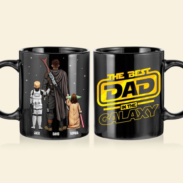 Personalized Gifts For Dad Coffee Mug The Best Dad In The Galaxy 06QHTN190124HHHG Father's Day Gifts
