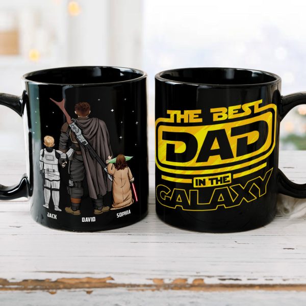 Personalized Gifts For Dad Coffee Mug The Best Dad In The Galaxy 06QHTN190124HHHG Father's Day Gifts