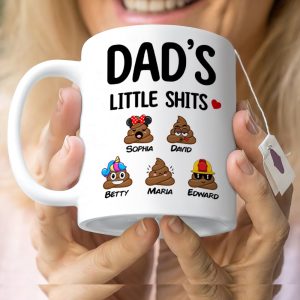 Personalized Gifts For Dad Drinkware Family Little Shit 052DTDT010324
