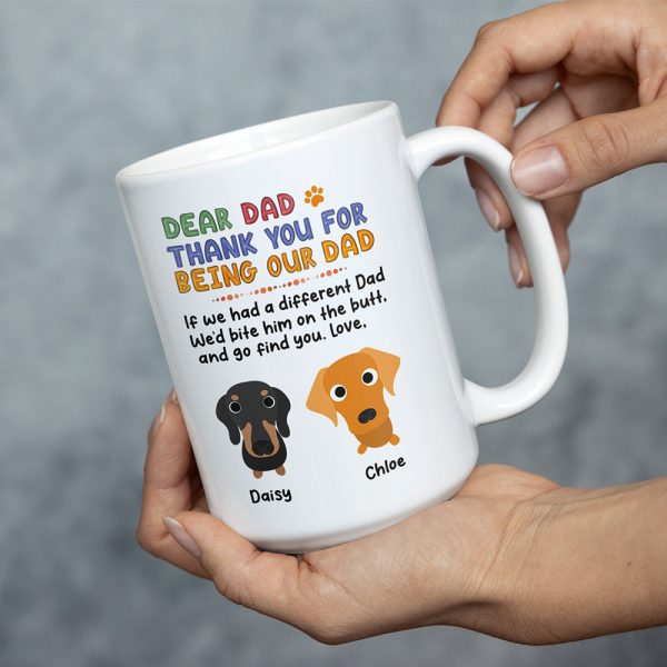 Personalized Gifts For Dog Dad Coffee Mug 051HUPU260124 Father's Day