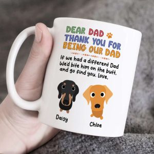 Personalized Gifts For Dog Dad Coffee Mug 051HUPU260124 Father's Day