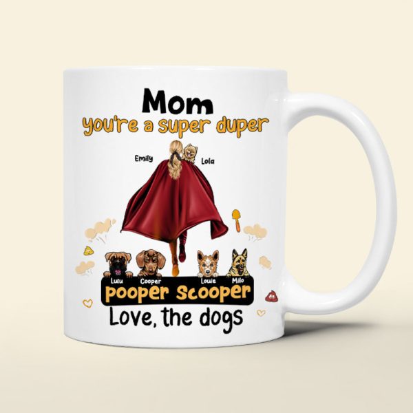Personalized Gifts For Dog Lovers Coffee Mug Mom Pooper Scooper