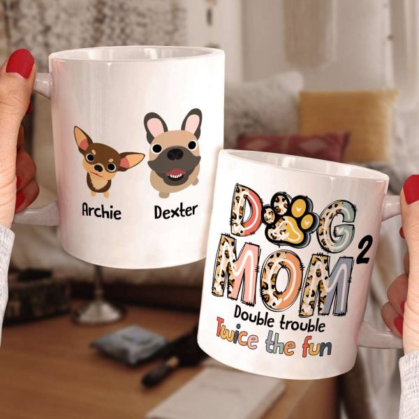 Personalized Gifts For Dog Mom Coffee Mug 01QHDT230324 Mother's Day