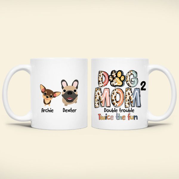 Personalized Gifts For Dog Mom Coffee Mug 01QHDT230324 Mother's Day