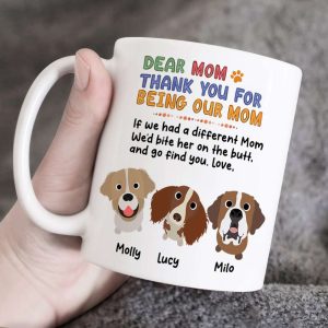 Personalized Gifts For Dog Mom Coffee Mug 05HUPU260124 Mother's Day