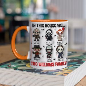 Personalized Gifts For Family Accent Mug, Horror Movie Character 03acqn030824