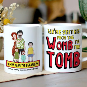 Personalized Gifts For Family Coffee Mug Cartoon Family 02ACPU020225HG