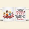 Personalized Gifts For Family Coffee Mug Sitting Here With My Husband