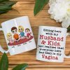 Personalized Gifts For Family Coffee Mug Sitting Here With My Husband