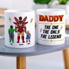 Personalized Gifts For Father Coffee Mug Daddy, The One, The Only, The Legend 06OHTI140324PA