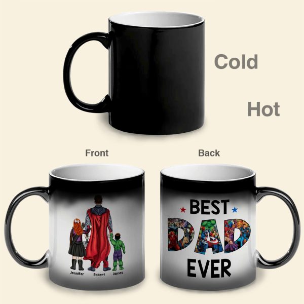 Personalized Gifts For Father Coffee Mug Happy Best Dad Ever 012QHQN290324PA