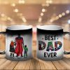 Personalized Gifts For Father Coffee Mug Happy Best Dad Ever 012QHQN290324PA