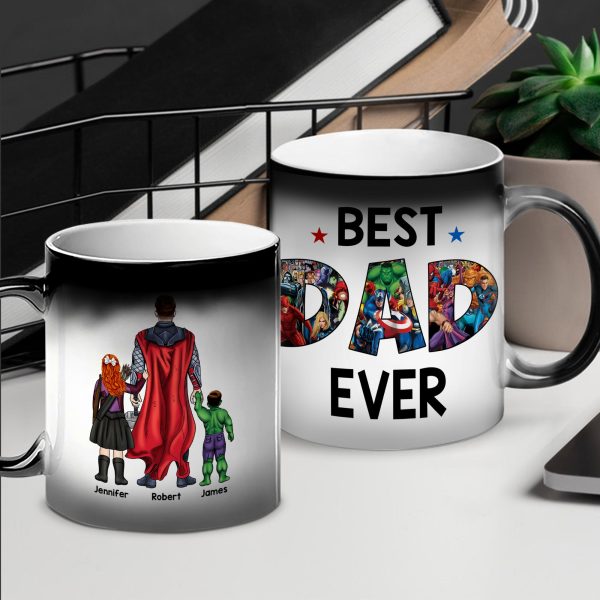 Personalized Gifts For Father Coffee Mug Happy Best Dad Ever 012QHQN290324PA