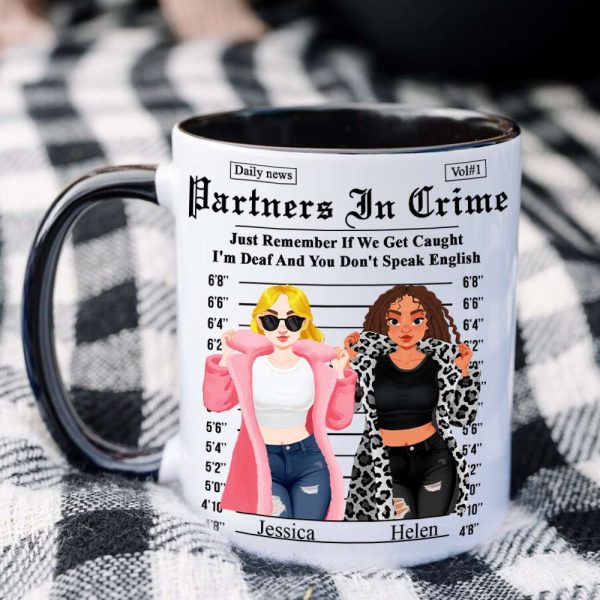 Personalized Gifts For Friends Accent Mug Partner Crime 01XQLU171224PA