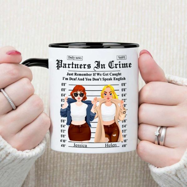 Personalized Gifts For Friends Accent Mug Partner Crime 01XQLU171224PA