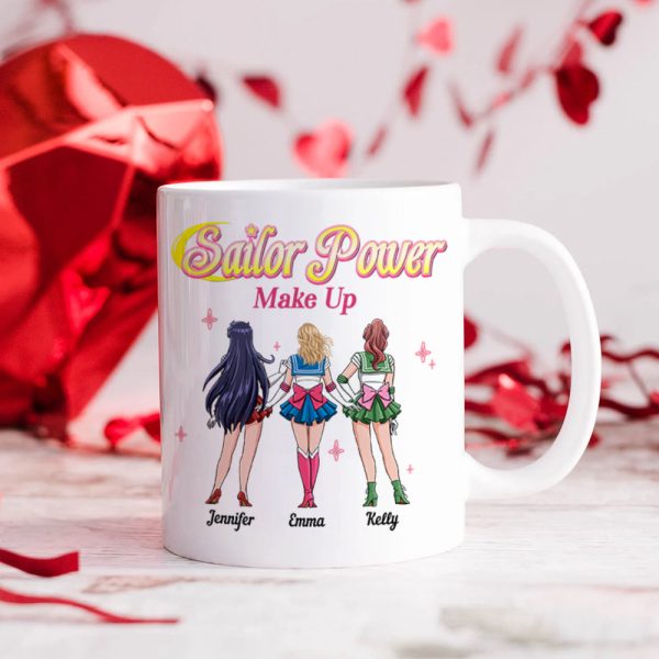 Personalized Gifts For Friends Coffee Mug Sailor Power Make Up 05TOHN230224HH
