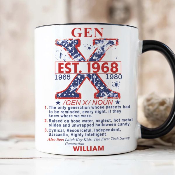 Personalized Gifts For Gen X Accent Mug Black 02XQQN301124