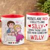 Personalized Gifts For Girlfriend Coffee Mug Here Comes My Willy