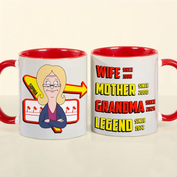Personalized Gifts For Grandma Coffee Mug - Wife Mother Legend 01TGLU050325HG