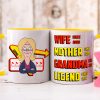 Personalized Gifts For Grandma Coffee Mug - Wife Mother Legend 01TGLU050325HG