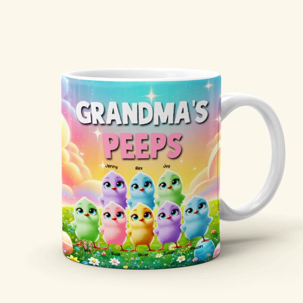 Personalized Gifts For Grandma Coffee Mug, Chick Peeps 04tgmh040325 Easter Gifts