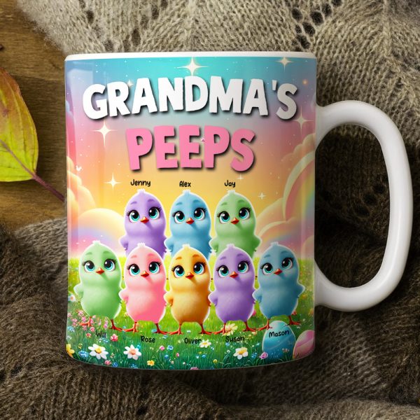 Personalized Gifts For Grandma Coffee Mug, Chick Peeps 04tgmh040325 Easter Gifts