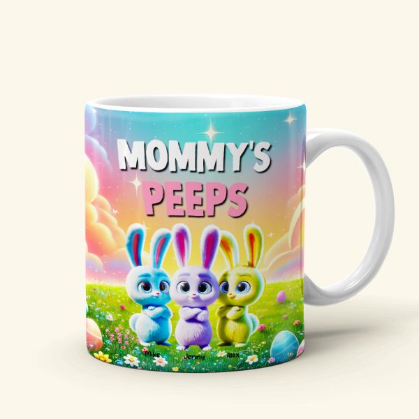 Personalized Gifts For Grandma Easter Day Coffee Mug Bunny Peeps 022TGMH070325