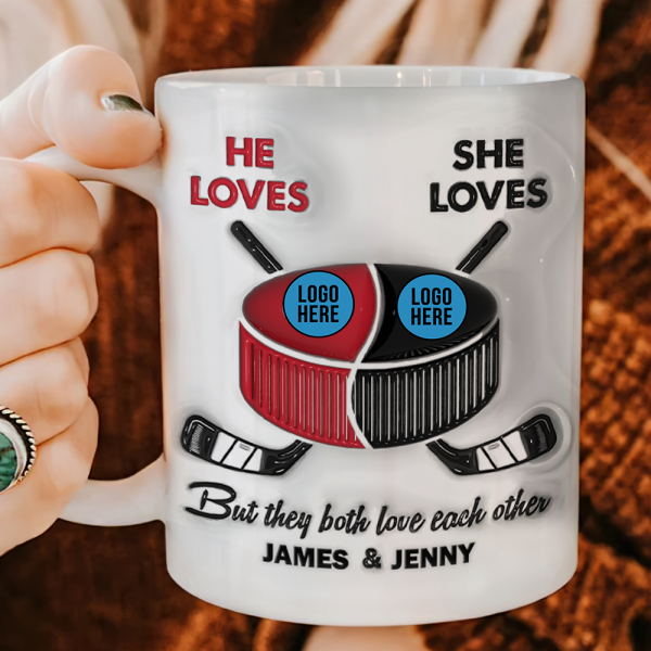 Personalized Gifts For Ice Hockey-loving Couple Coffee Mug 06hupu240125