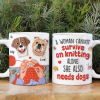 Personalized Gifts For Knitting Dog Lady Coffee Mug, Cute Inflated Effect 02qhpu060924