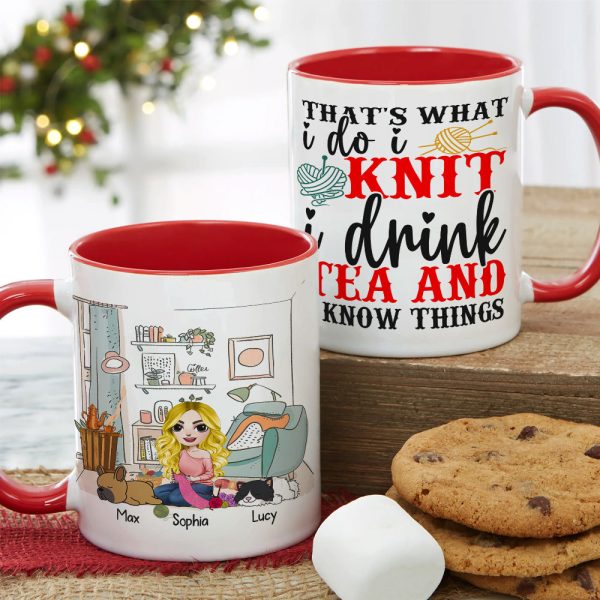 Personalized Gifts For Knitting Girl Coffee Mug 03xqdc030824hh