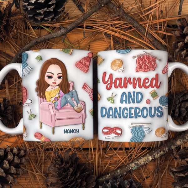 Personalized Gifts For Knitting Girl Mug 02NAPU250724HH