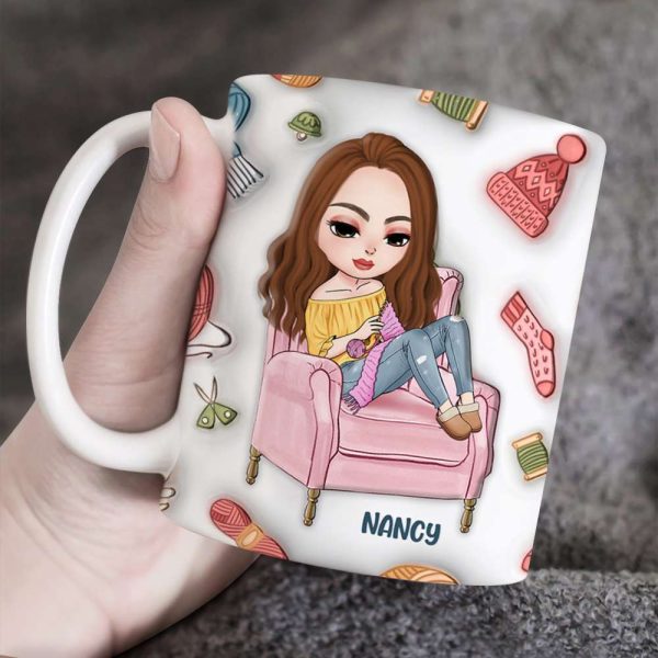 Personalized Gifts For Knitting Girl Mug 02NAPU250724HH
