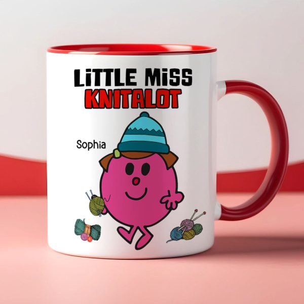 Personalized Gifts For Knitting Lovers Coffee Mug 03hutn250724pa Cute Little Girl Knitting