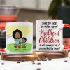 Personalized Gifts For Mom Coffee Mug 02xqtn210125hh Side By Side Or Mile Apart Mom & Children Will Always Be Connected By Heart