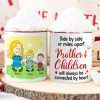 Personalized Gifts For Mom Coffee Mug 02xqtn210125hh Side By Side Or Mile Apart Mom & Children Will Always Be Connected By Heart