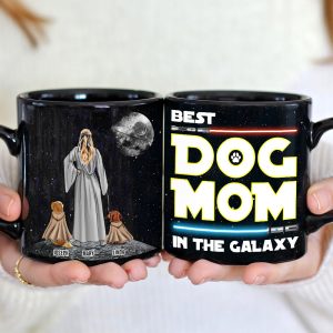 Personalized Gifts For Mom Coffee Mug Best Dog Mom In The Galaxy 011QHTH210324DAHHHG