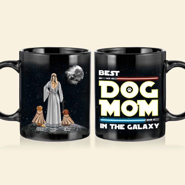 Personalized Gifts For Mom Coffee Mug Best Dog Mom In The Galaxy 011QHTH210324DAHHHG