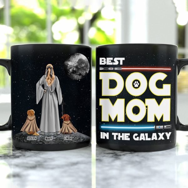 Personalized Gifts For Mom Coffee Mug Best Dog Mom In The Galaxy 011QHTH210324DAHHHG