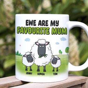 Personalized Gifts For Mom Coffee Mug Ewe Are My Favourite Mum 05natn020324 Mother's Day Gifts