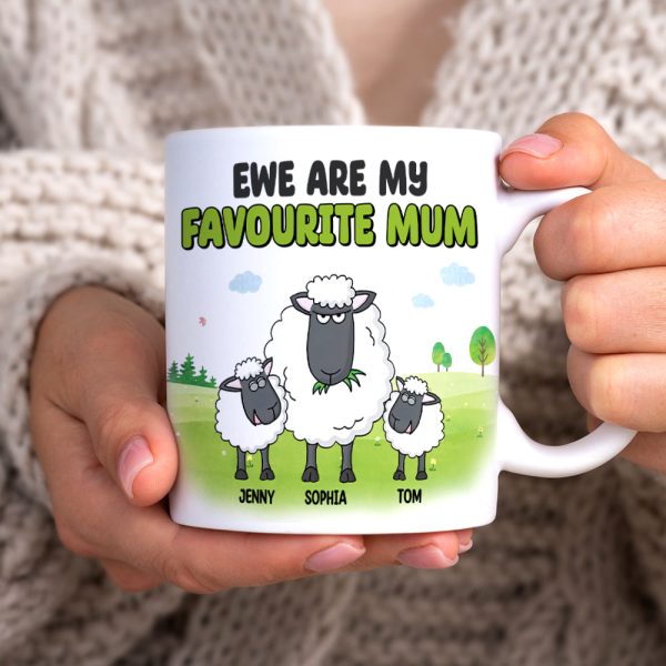 Personalized Gifts For Mom Coffee Mug Ewe Are My Favourite Mum 05natn020324 Mother's Day Gifts