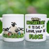Personalized Gifts For Mom Coffee Mug Happy Mother's Day To Ewe Love, Your Lil' Flock 05qhtn150324