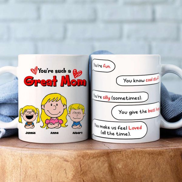 Personalized Gifts For Mom Coffee Mug Mom & Little Ones 03TOLU080125HH