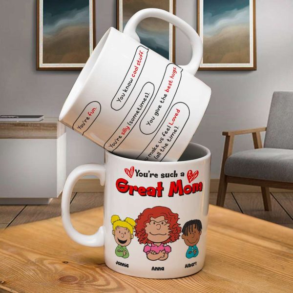 Personalized Gifts For Mom Coffee Mug Mom & Little Ones 03TOLU080125HH